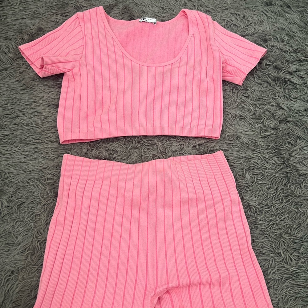 Pink Zara two piece set💗